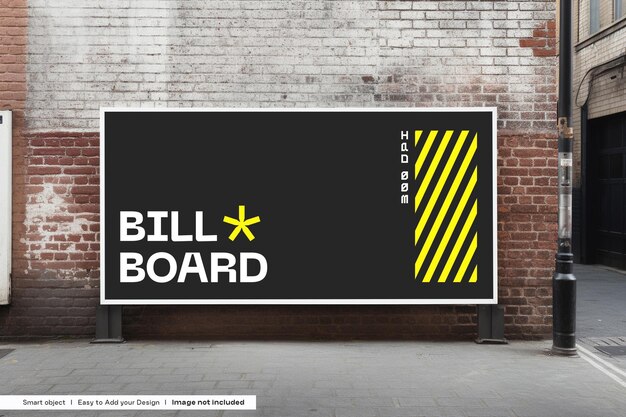 PSD street ad board mockup