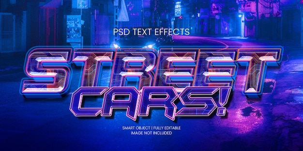 STREET CARS TEXT EFFECT