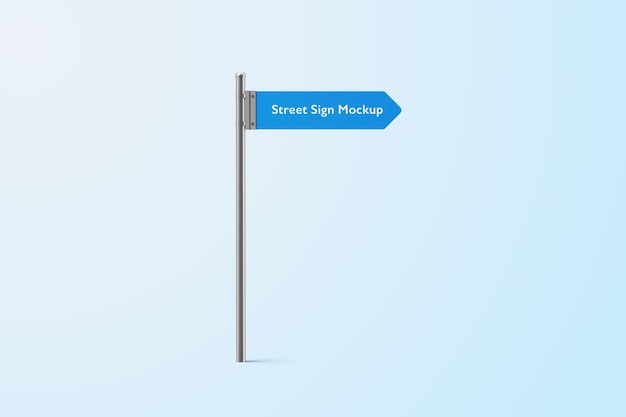 Street Direction Sign Mockup