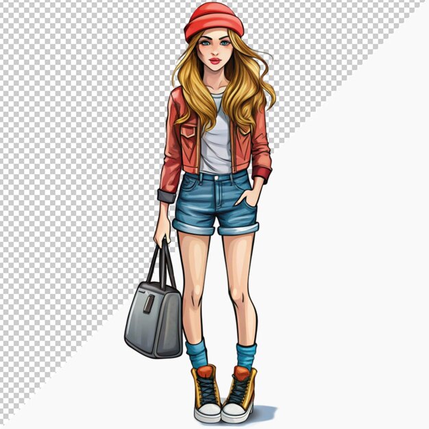 Street fashion girl