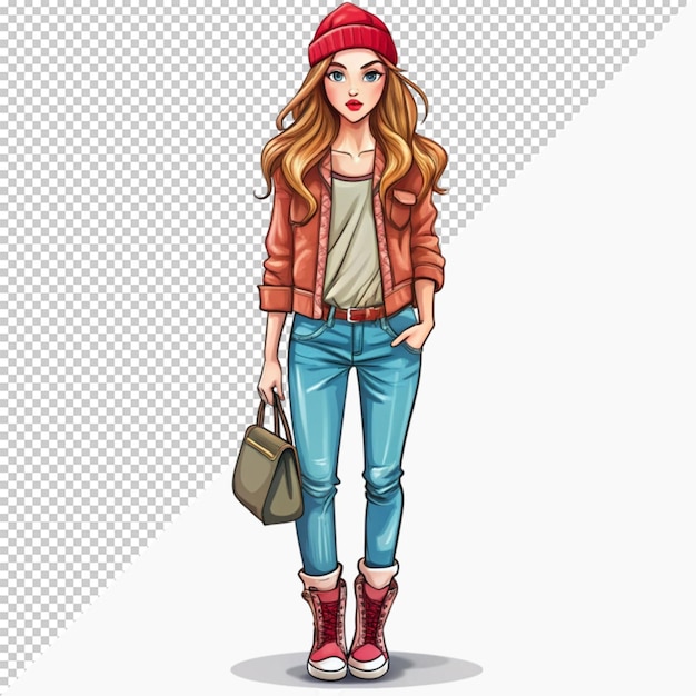 Street fashion girl