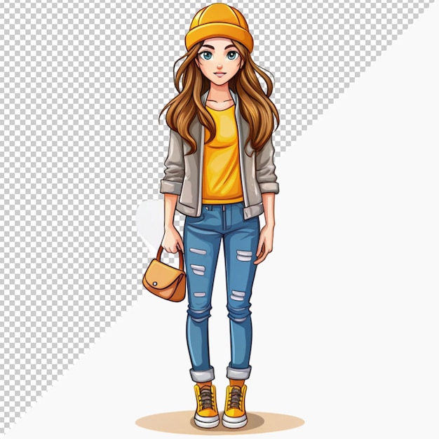 PSD street fashion girl