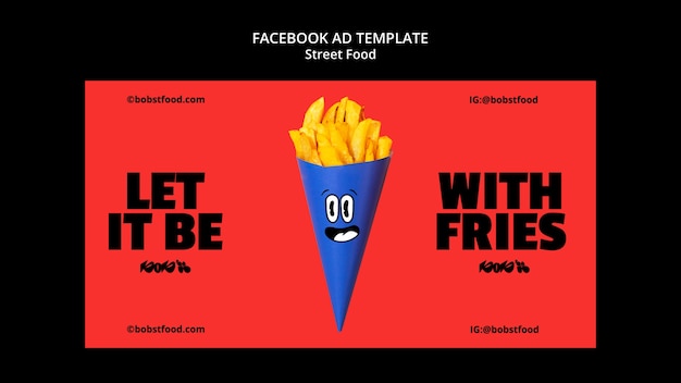 PSD street food fest facebook template