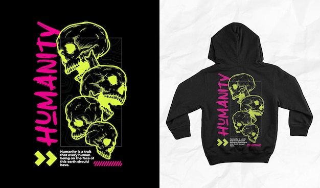 PSD streetwear clothing design or poster