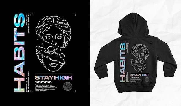 PSD streetwear design clothing or poster