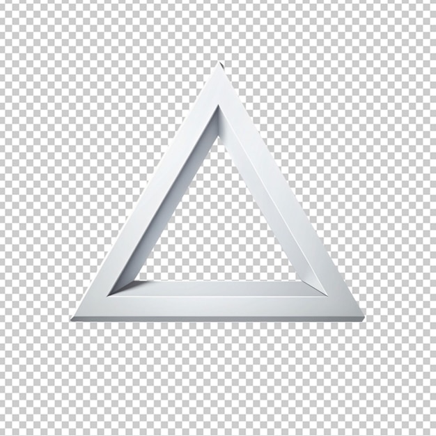 stroke triangle geometric shape on transparent background