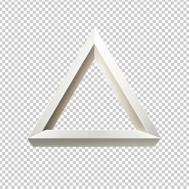 stroke triangle geometric shape on transparent background