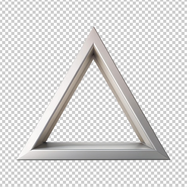 stroke triangle geometric shape on transparent background