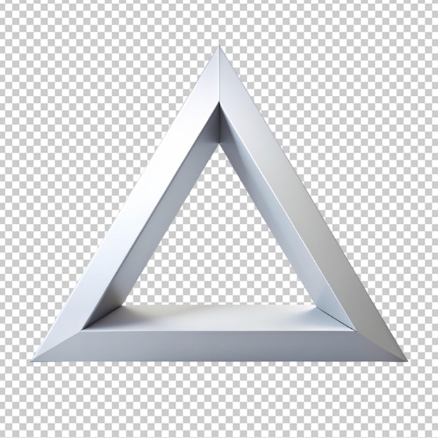 stroke triangle geometric shape on transparent background