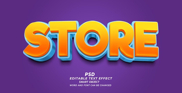 Strong 3d editable photoshop text effect style