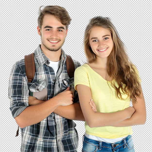 student couple and back to school