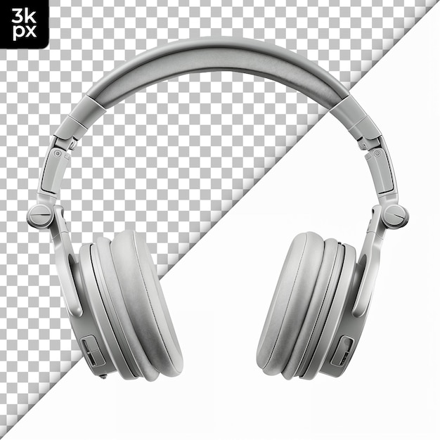 Studio Headphones Isolated on Transparent Background