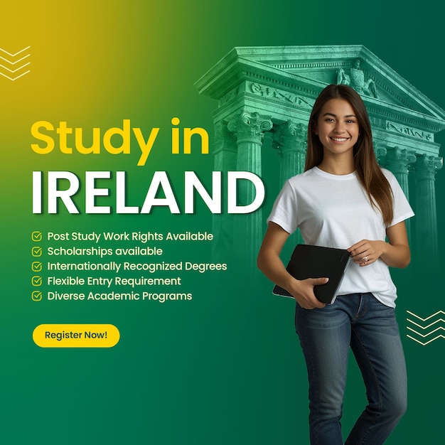 Study in Ireland social media banner