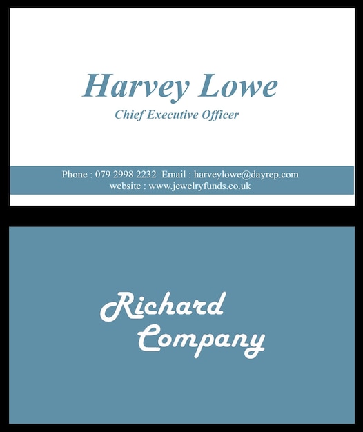 PSD stunning visiting card printable format ready to use