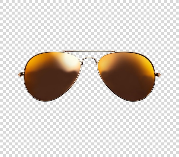 Style sun glasses on transparent background