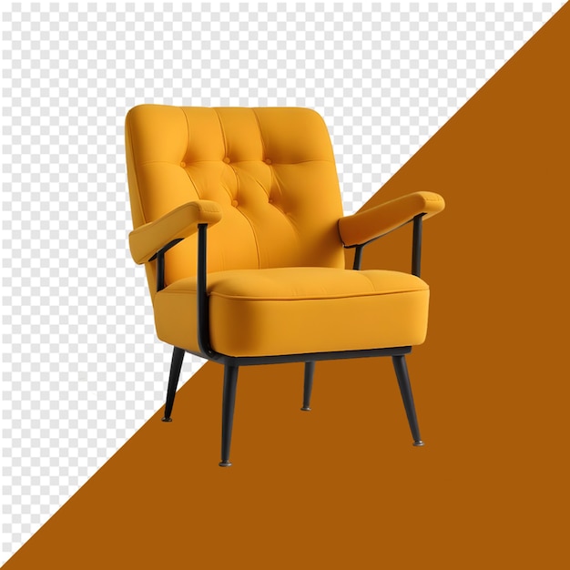 Stylish chair isolated on transparent background chair isolated PSD