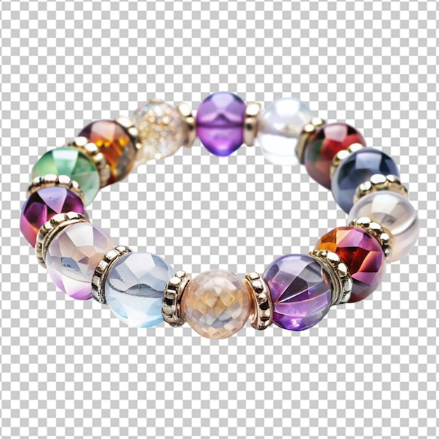 Stylish charm bracelet transparent background