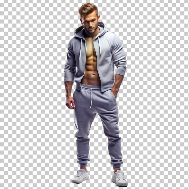 PSD stylish man in hoodie