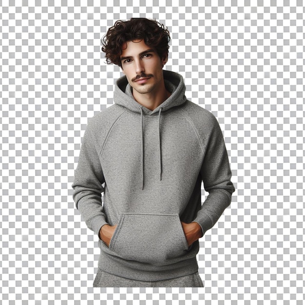 PSD stylish man in hoodie