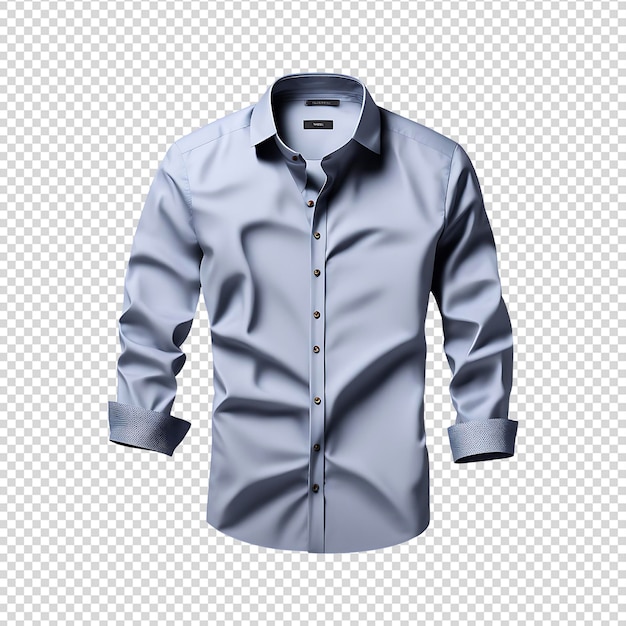 PSD stylish shirt for men isolated on transparent background