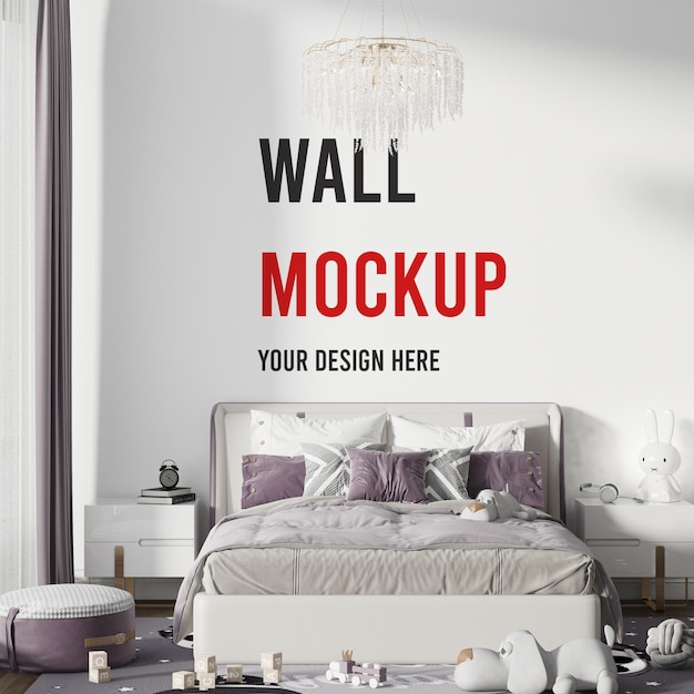 Stylish teen bedroom wall background for your textures