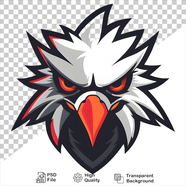 PSD stylized eagle logo for esports teams