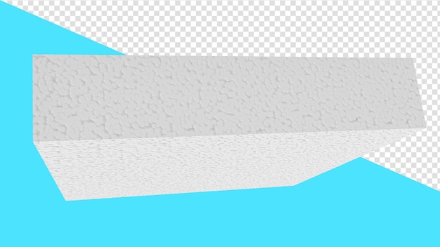 Styrofoam Sheats Stacked on Sky Blue 3d illustration