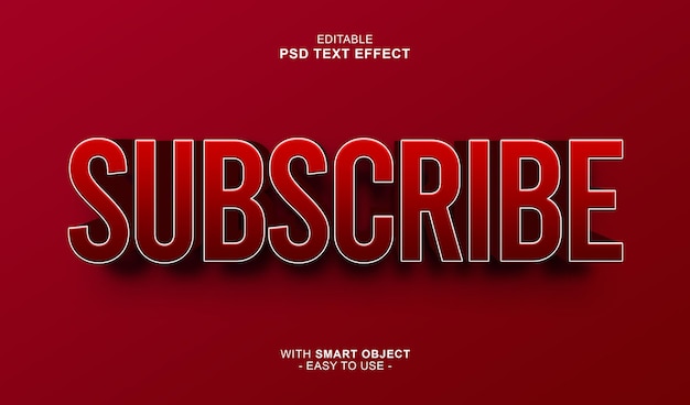 Subscribe Text Effect