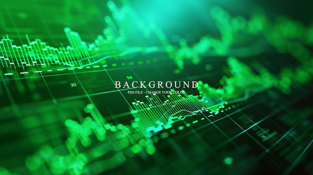 PSD a subtle green financial background image