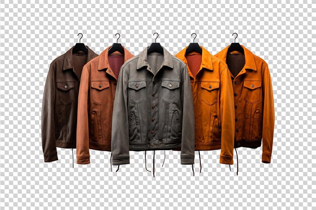 PSD suede clothing isolated on transparent background