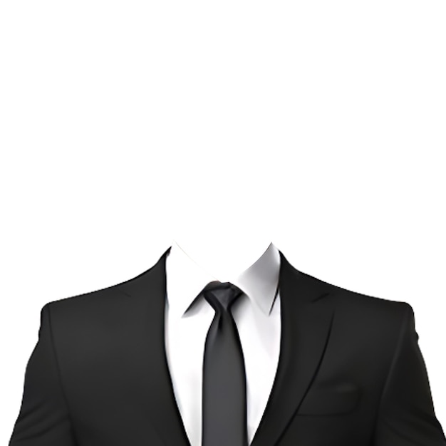 suit realistic composition with smart costume with white shirt tie and jacket