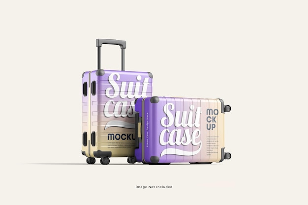 Suitcase or Luggage Mockup Premium PSD