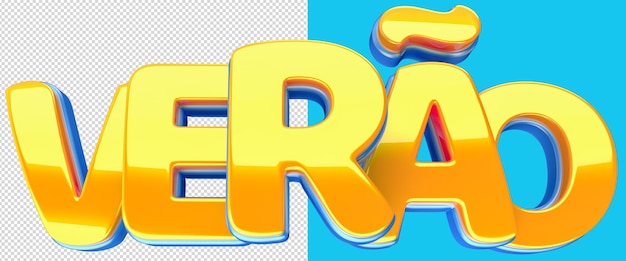 SUMMER 3D TEXT