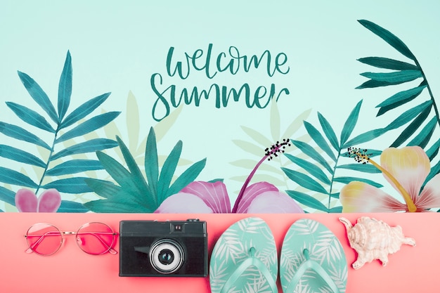 PSD summer background in living coral