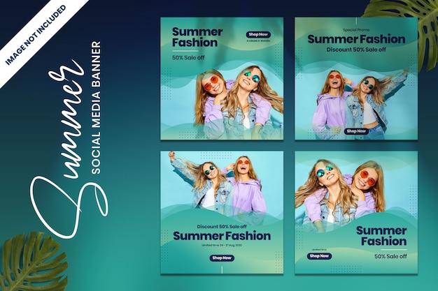 Summer Fashion Promo Social Media Banner Vol1