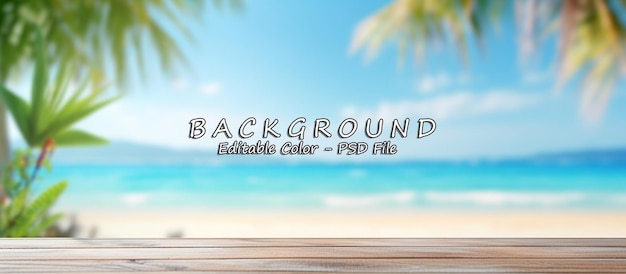 PSD summer holiday background ai generated image