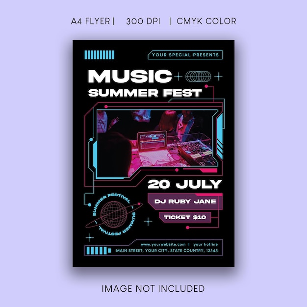 Summer Music Festival Flyer