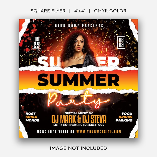 Summer Party Flyer Template