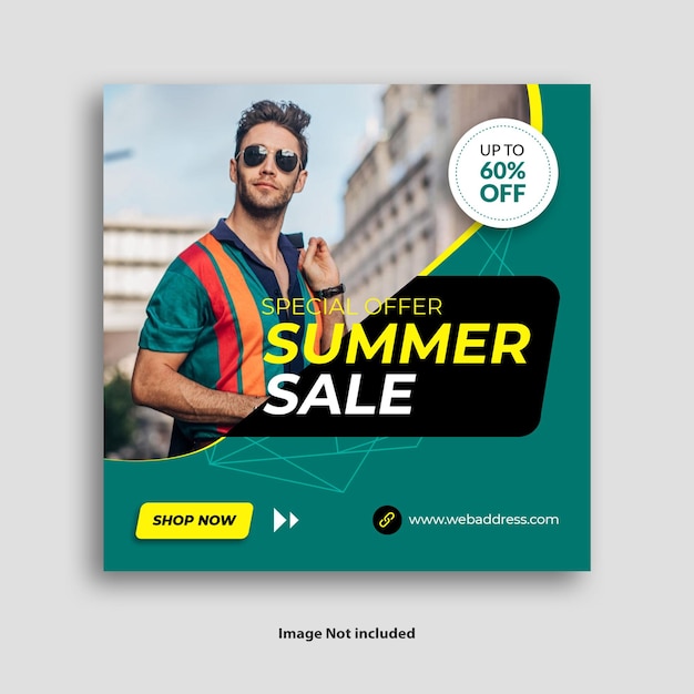 Summer Sale Social Media Banner Template