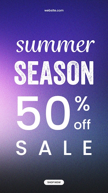 SUMMER Season SALE instagram stories template psd design