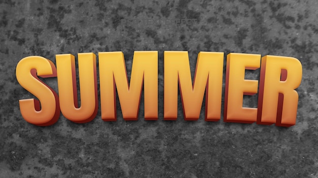 PSD summer_textefffect