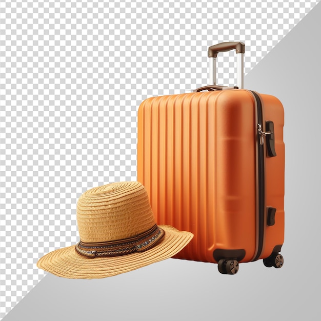 summer travel suitcase png