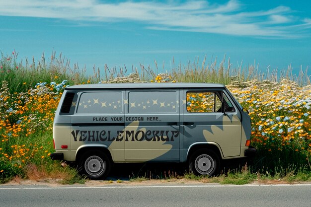 PSD summer traveling vehicle  mockup