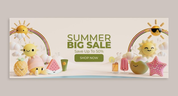 Summer Web Banner Template