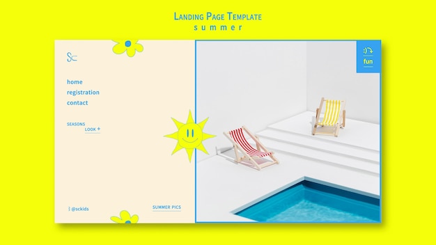 Summertime landing page