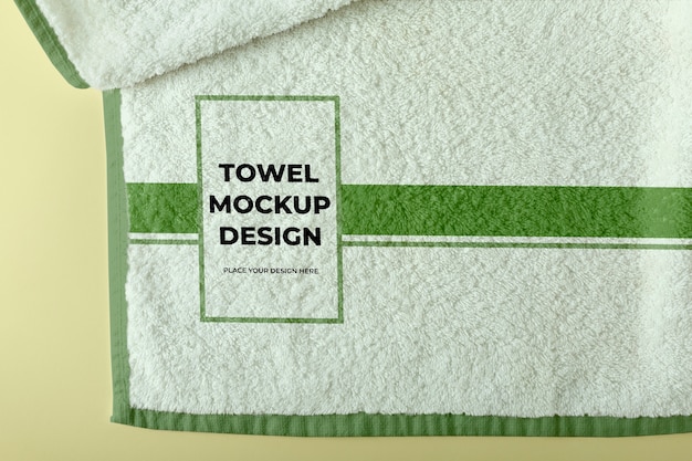 Summertime towel mockup