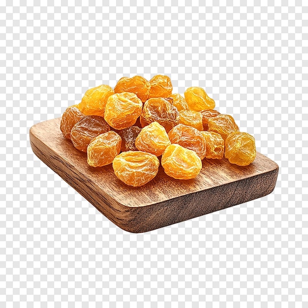 PSD sun dried golden berries isolated on a transparent background