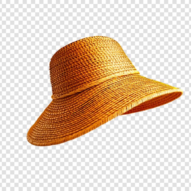 PSD sun hat png isolated on white background