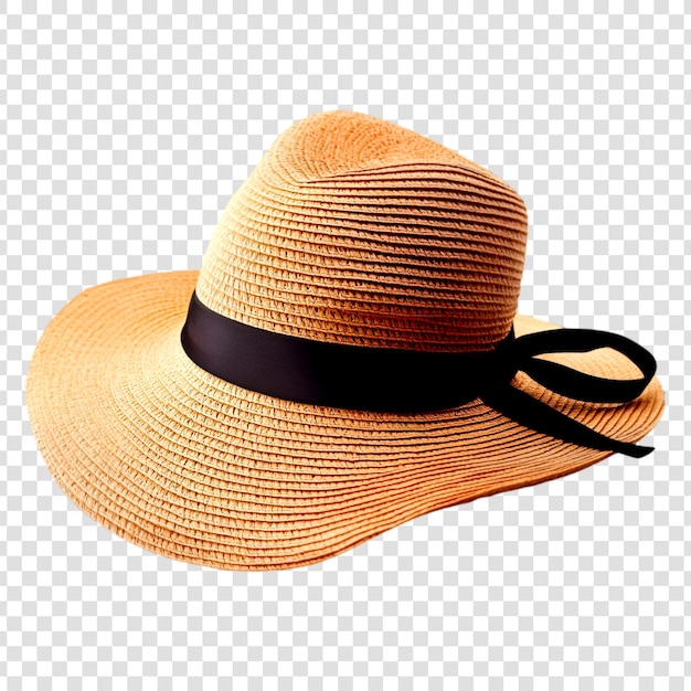 PSD sun hat png isolated on white background