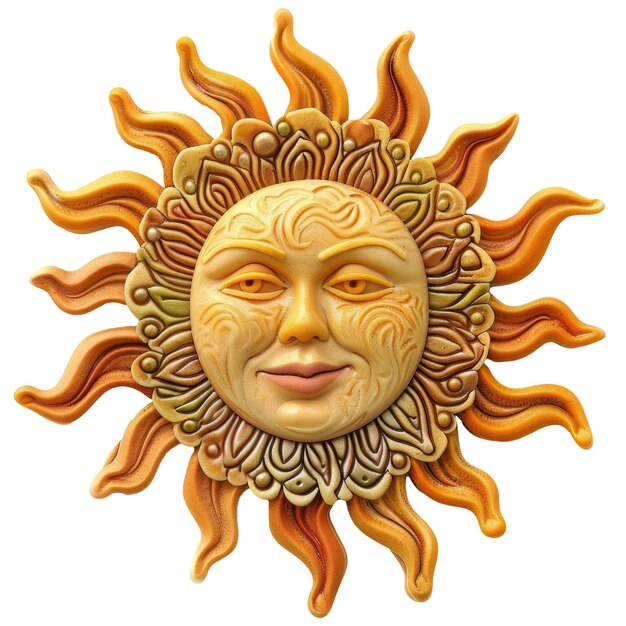 a sun with a face that has the sun on it